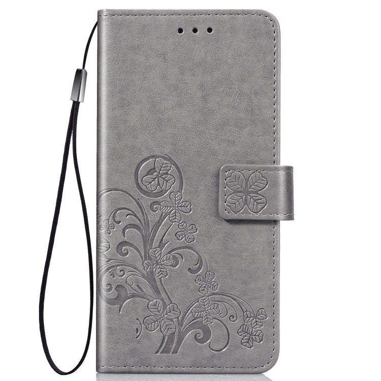 Lucky Clover Pressed Flowers Pattern Leather Case for Huawei Honor 9X Pro, with Holder & Card Slo...