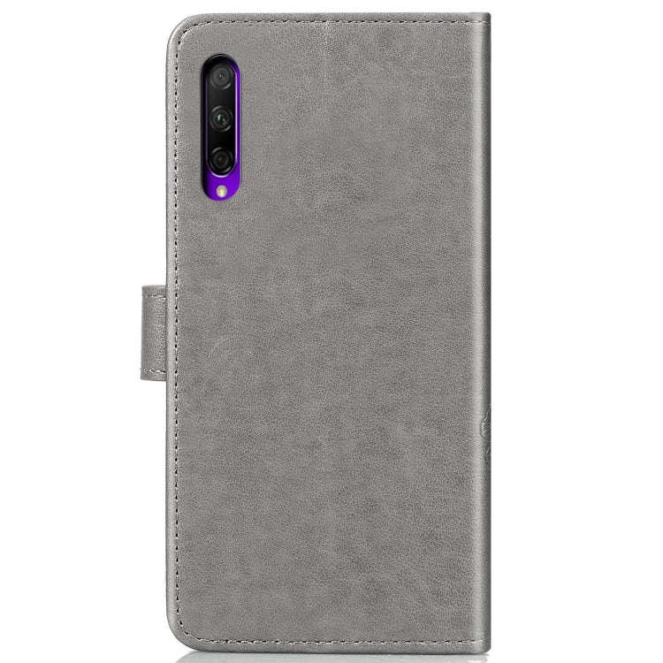 Lucky Clover Pressed Flowers Pattern Leather Case for Huawei Honor 9X Pro, with Holder & Card Slo...