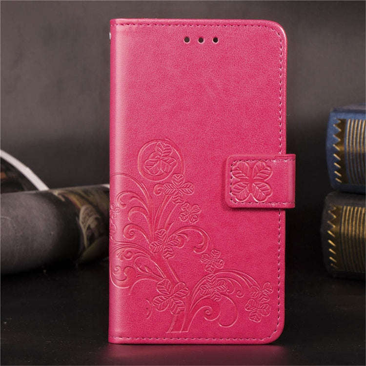 Lucky Clover Pressed Flowers Pattern Leather Case for Huawei Honor 9X Pro, with Holder & Card Slo...