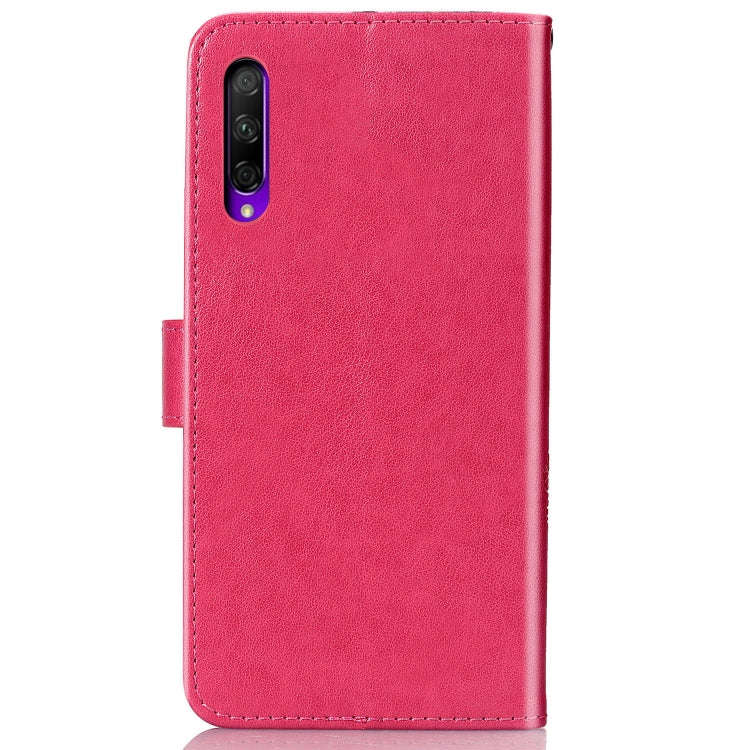 Lucky Clover Pressed Flowers Pattern Leather Case for Huawei Honor 9X Pro, with Holder & Card Slo...