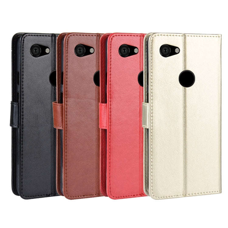 Retro Crazy Horse Texture Horizontal Flip Leather Case for Google Pixel 3a, with Holder & Card Sl...