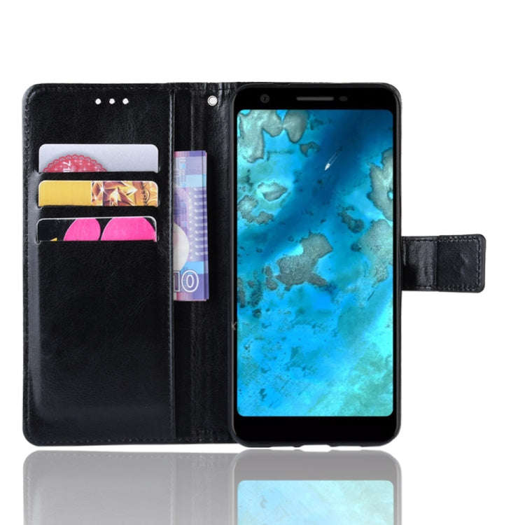 Retro Crazy Horse Texture Horizontal Flip Leather Case for Google Pixel 3a XL  , with Holder & Ca...