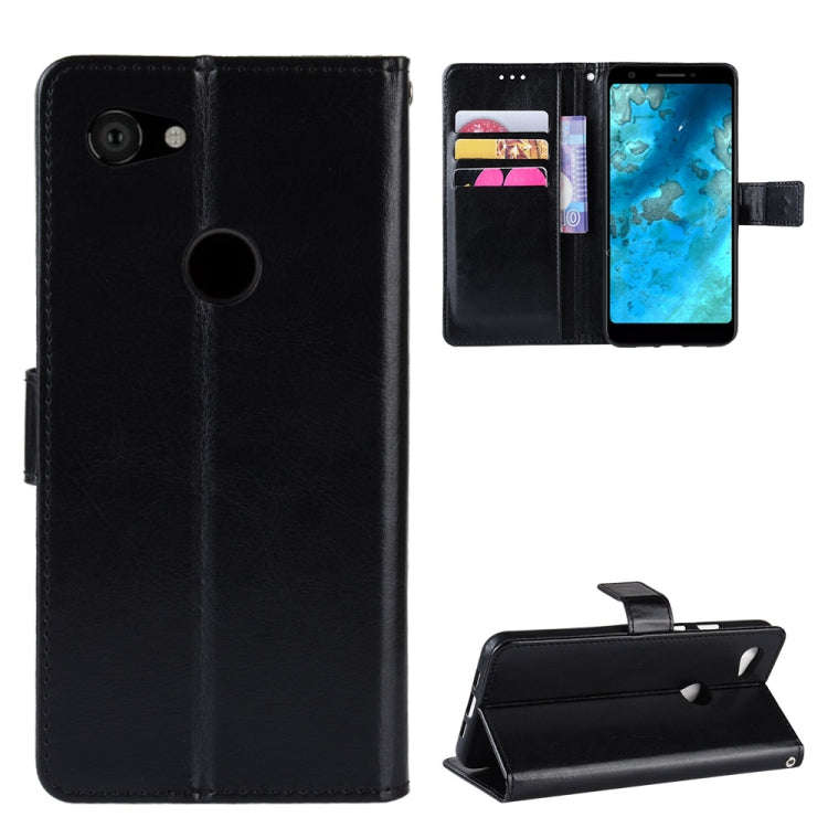 Retro Crazy Horse Texture Horizontal Flip Leather Case for Google Pixel 3a XL  , with Holder & Ca...