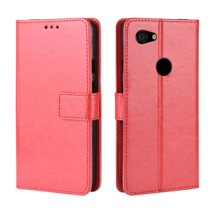 Retro Crazy Horse Texture Horizontal Flip Leather Case for Google Pixel 3a XL  , with Holder & Ca...