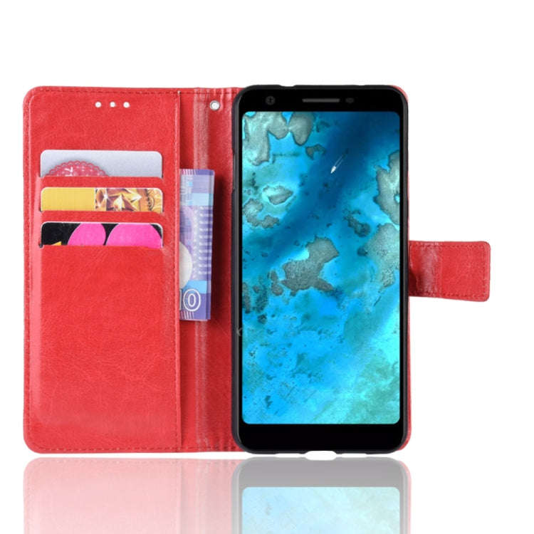 Retro Crazy Horse Texture Horizontal Flip Leather Case for Google Pixel 3a XL  , with Holder & Ca...