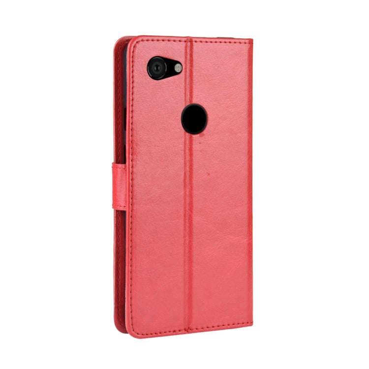 Retro Crazy Horse Texture Horizontal Flip Leather Case for Google Pixel 3a XL  , with Holder & Ca...
