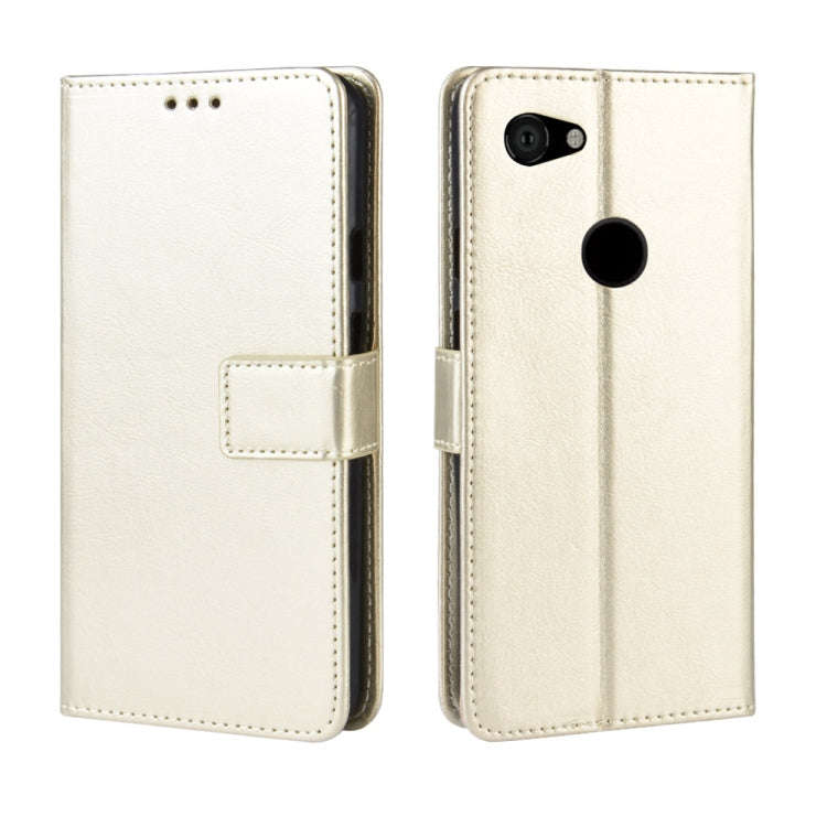 Retro Crazy Horse Texture Horizontal Flip Leather Case for Google Pixel 3a XL  , with Holder & Ca...