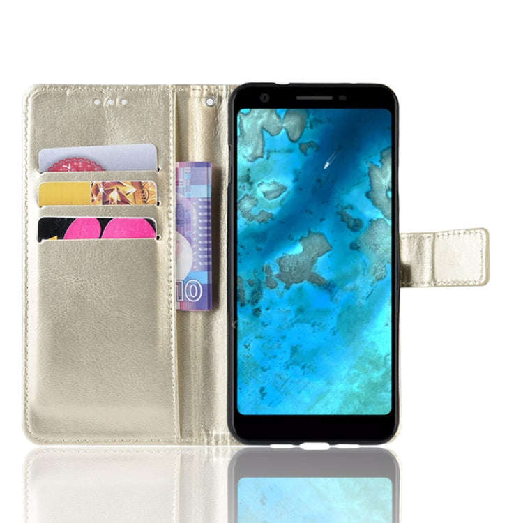 Retro Crazy Horse Texture Horizontal Flip Leather Case for Google Pixel 3a XL  , with Holder & Ca...