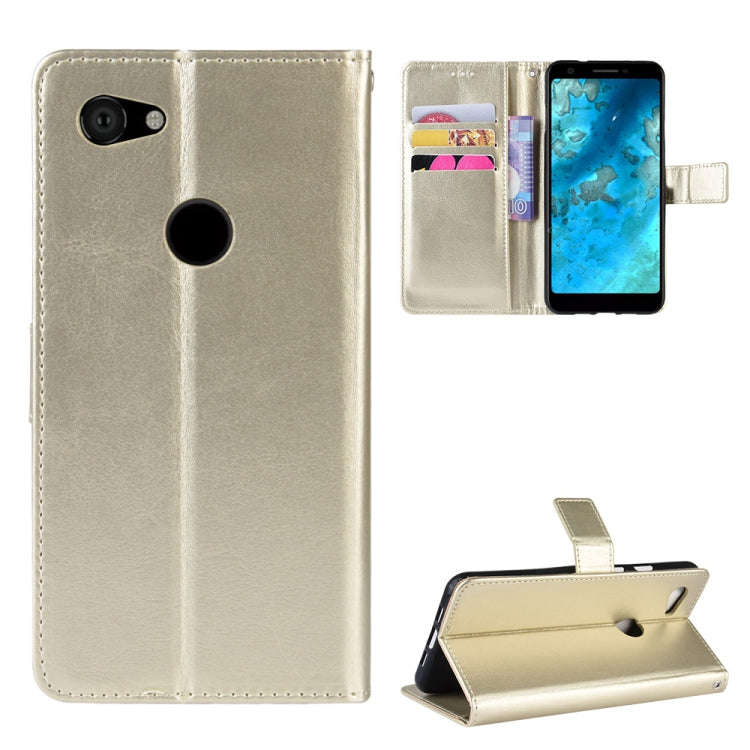 Retro Crazy Horse Texture Horizontal Flip Leather Case for Google Pixel 3a XL  , with Holder & Ca...