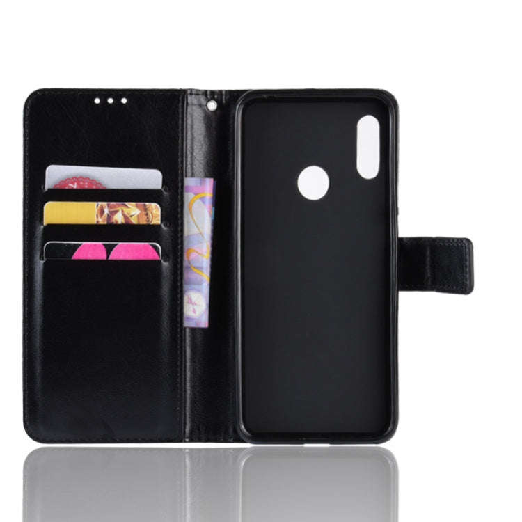Retro Crazy Horse Texture Horizontal Flip Leather Case for Huawei Y6 (2019), with Holder & Card S...