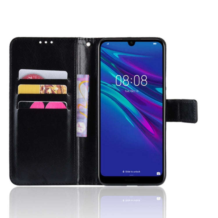 Retro Crazy Horse Texture Horizontal Flip Leather Case for Huawei Y6 (2019), with Holder & Card S...