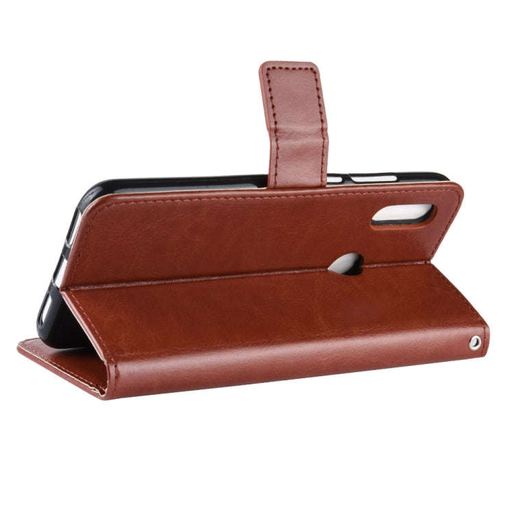 Retro Crazy Horse Texture Horizontal Flip Leather Case for Huawei Y6 (2019), with Holder & Card S...