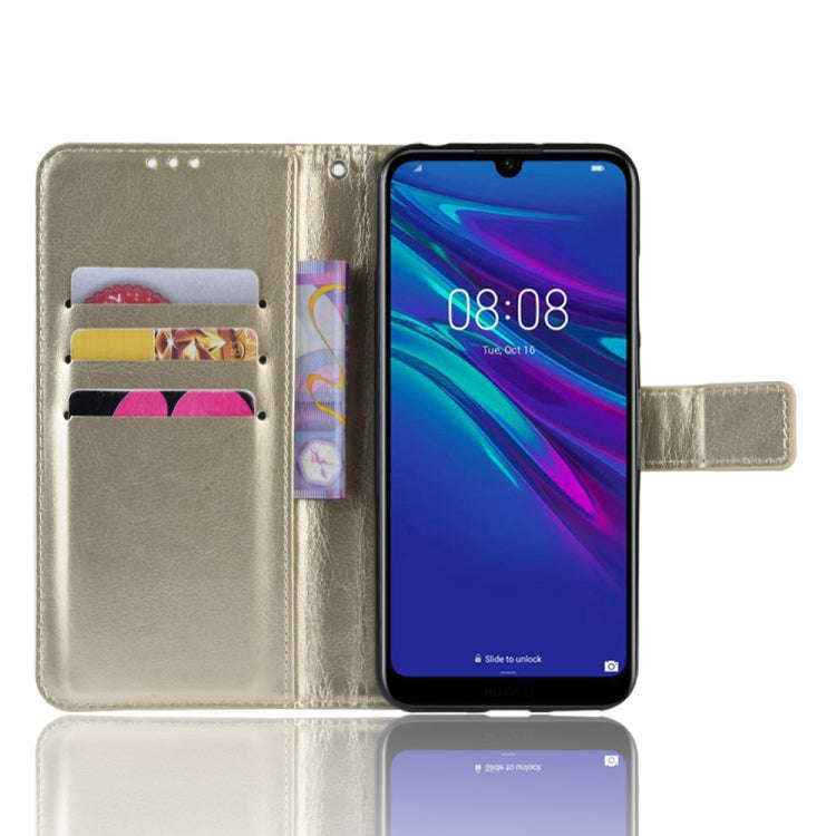 Retro Crazy Horse Texture Horizontal Flip Leather Case for Huawei Y6 (2019), with Holder & Card S...