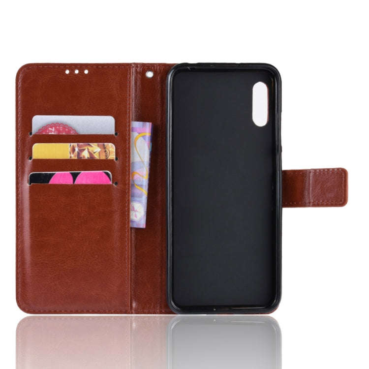 Retro Crazy Horse Texture Horizontal Flip Leather Case for Huawei Y6 Pro (2019), with Holder & Ca...