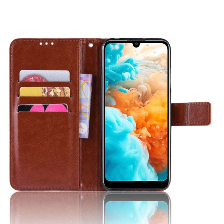 Retro Crazy Horse Texture Horizontal Flip Leather Case for Huawei Y6 Pro (2019), with Holder & Ca...