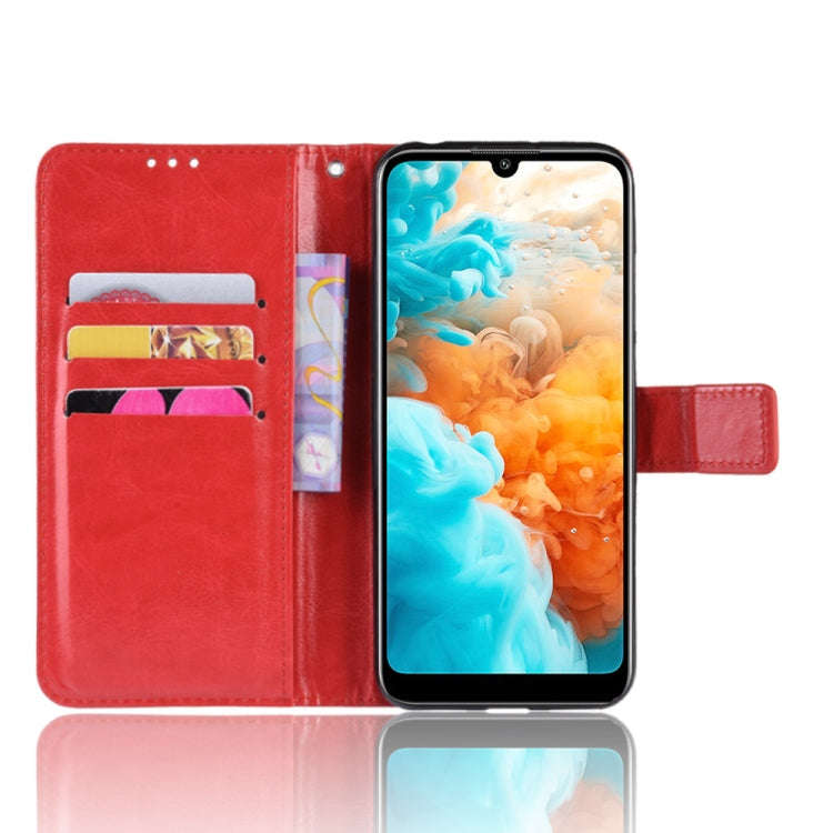 Retro Crazy Horse Texture Horizontal Flip Leather Case for Huawei Y6 Pro (2019), with Holder & Ca...