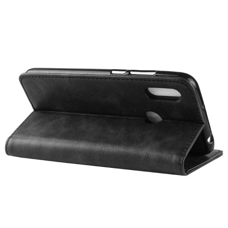 Magnetic Buckle Retro Crazy Horse Texture Horizontal Flip Leather Case for Huawei Y6 (2019), with...