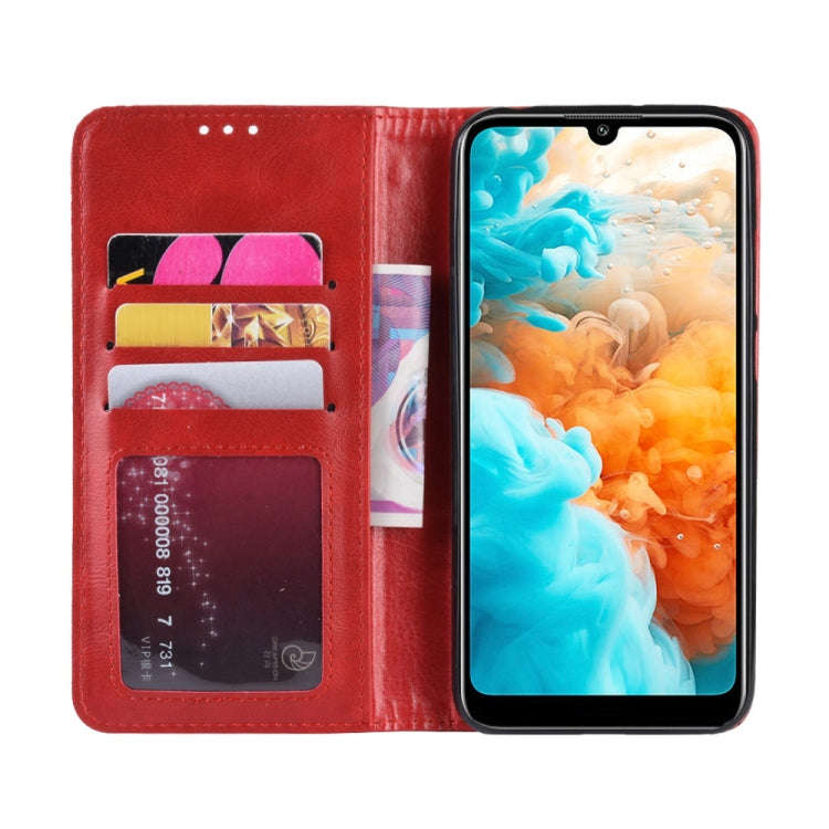 Magnetic Buckle Retro Crazy Horse Texture Horizontal Flip Leather Case for Huawei Y6 Pro (2019)  ...