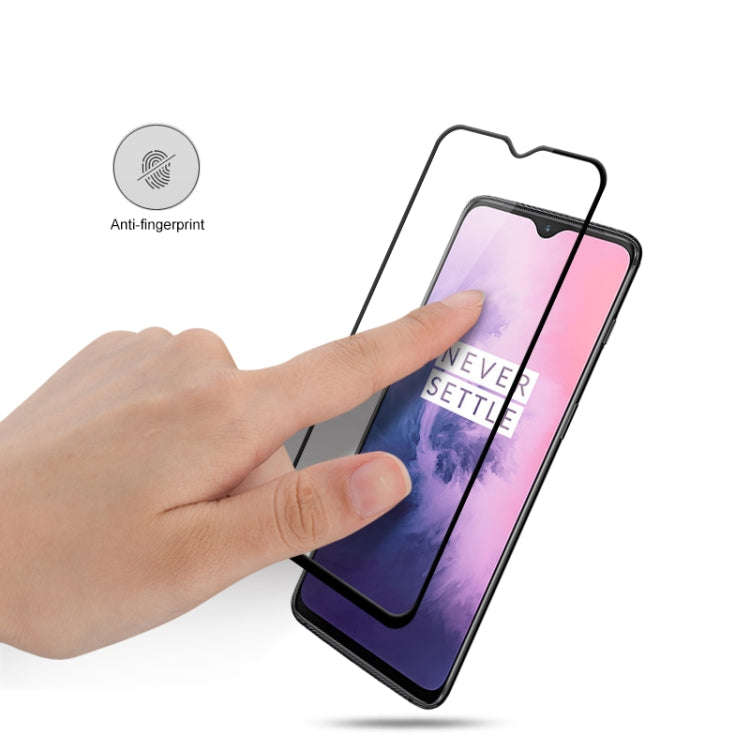 mocolo 0.33mm 9H 2.5D Full Glue Tempered Glass Film for Oneplus 7 (Black)