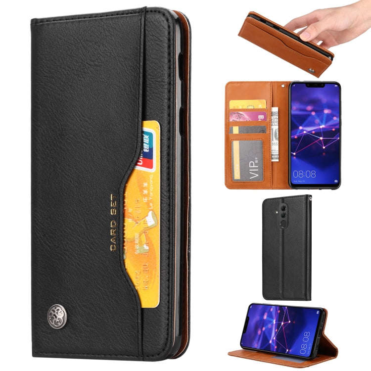 Knead Skin Texture Horizontal Flip Leather Case for Huawei Mate 20 Lite, with Photo Frame & Holde...