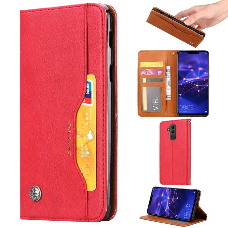 Knead Skin Texture Horizontal Flip Leather Case for Huawei Mate 20 Lite, with Photo Frame & Holde...