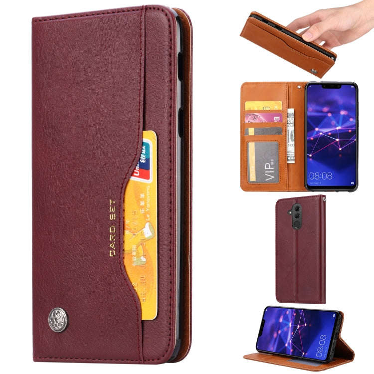 Knead Skin Texture Horizontal Flip Leather Case for Huawei Mate 20 Lite, with Photo Frame & Holde...