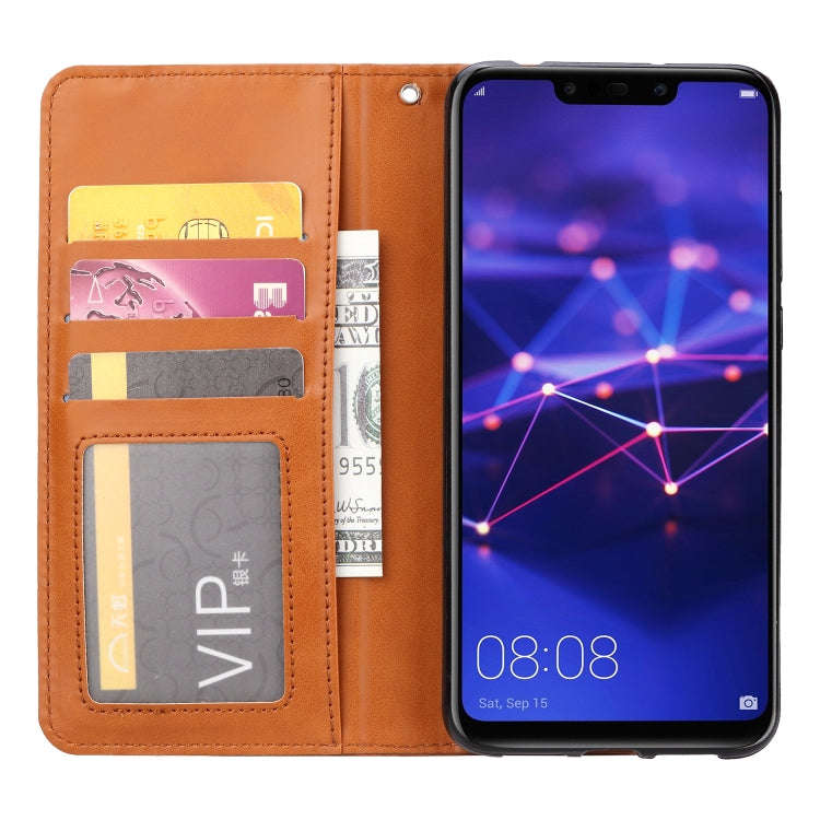 Knead Skin Texture Horizontal Flip Leather Case for Huawei Mate 20 Lite, with Photo Frame & Holde...