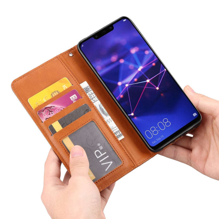 Knead Skin Texture Horizontal Flip Leather Case for Huawei Mate 20 Lite, with Photo Frame & Holde...