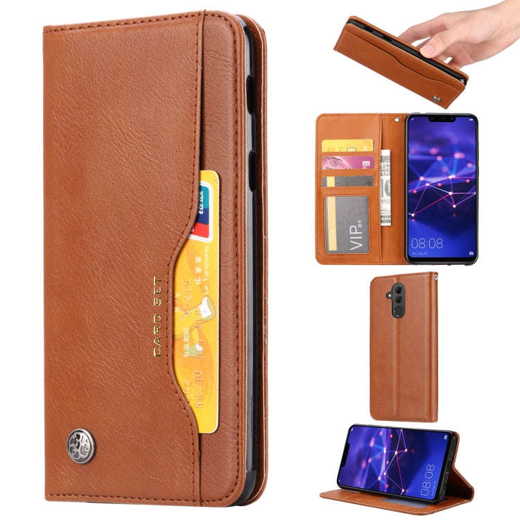 Knead Skin Texture Horizontal Flip Leather Case for Huawei Mate 20 Lite, with Photo Frame & Holde...