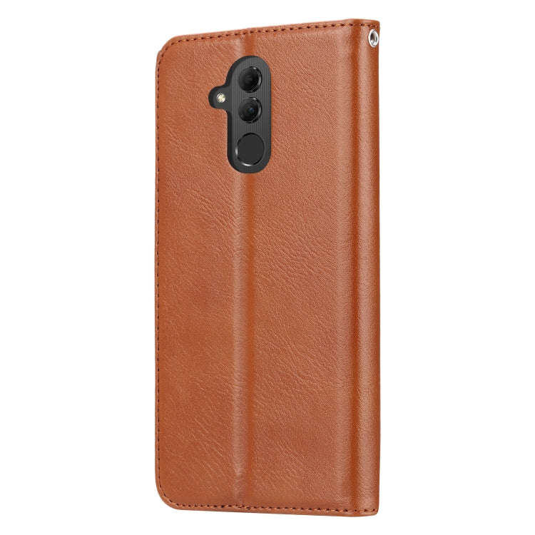 Knead Skin Texture Horizontal Flip Leather Case for Huawei Mate 20 Lite, with Photo Frame & Holde...