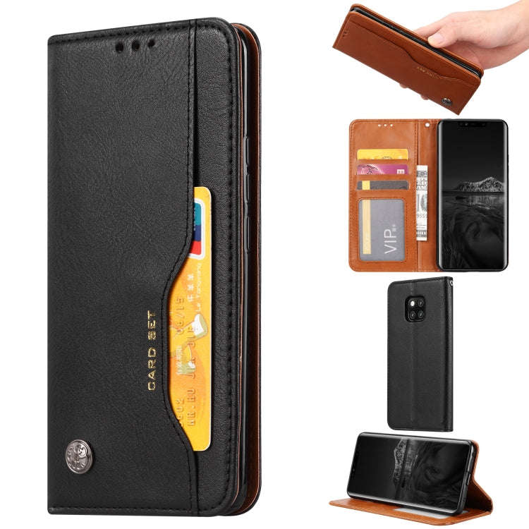 Knead Skin Texture Horizontal Flip Leather Case for Huawei Mate 20 Pro, with Photo Frame & Holder...