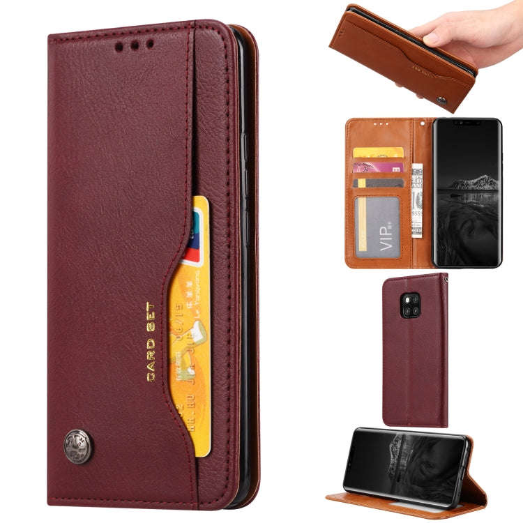 Knead Skin Texture Horizontal Flip Leather Case for Huawei Mate 20 Pro, with Photo Frame & Holder...