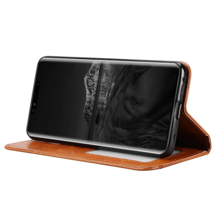 Knead Skin Texture Horizontal Flip Leather Case for Huawei Mate 20 Pro, with Photo Frame & Holder...