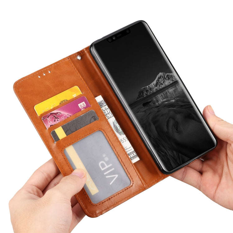 Knead Skin Texture Horizontal Flip Leather Case for Huawei Mate 20 Pro, with Photo Frame & Holder...
