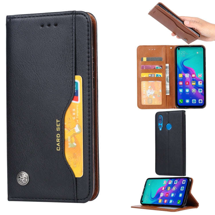 Knead Skin Texture Horizontal Flip Leather Case for Huawei nova 4, with Photo Frame & Holder & Ca...