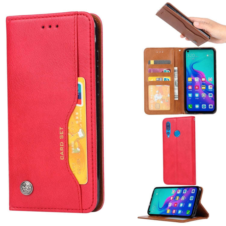 Knead Skin Texture Horizontal Flip Leather Case for Huawei nova 4, with Photo Frame & Holder & Ca...