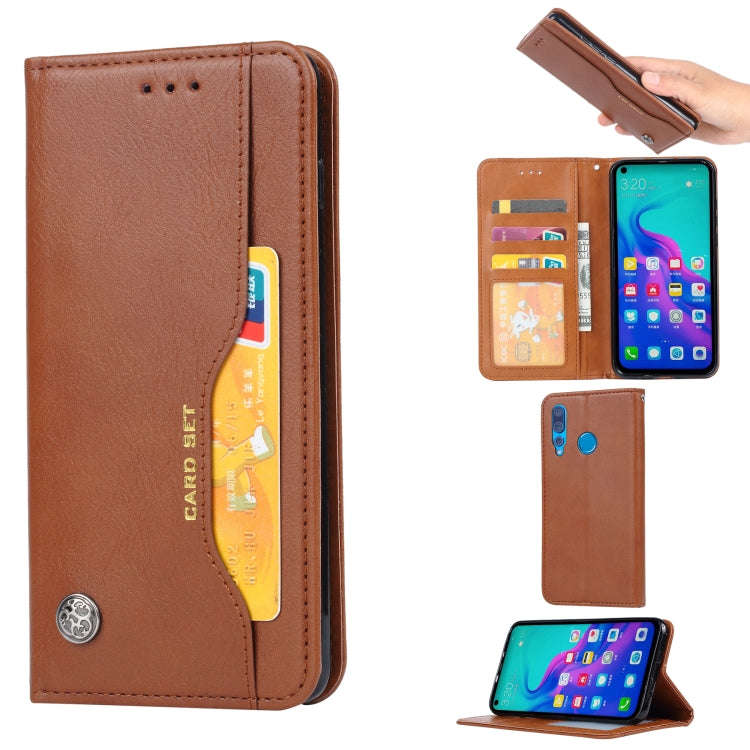 Knead Skin Texture Horizontal Flip Leather Case for Huawei nova 4, with Photo Frame & Holder & Ca...