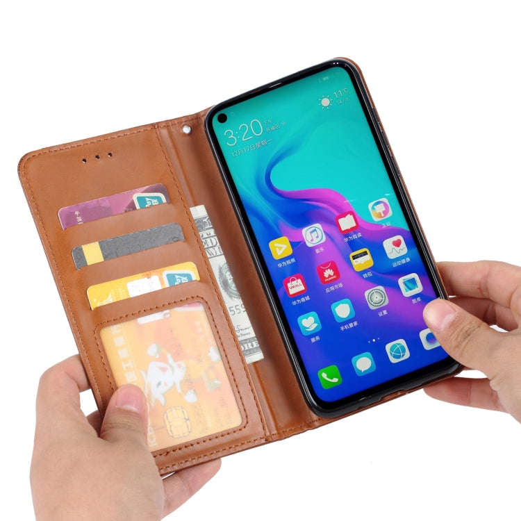 Knead Skin Texture Horizontal Flip Leather Case for Huawei nova 4, with Photo Frame & Holder & Ca...