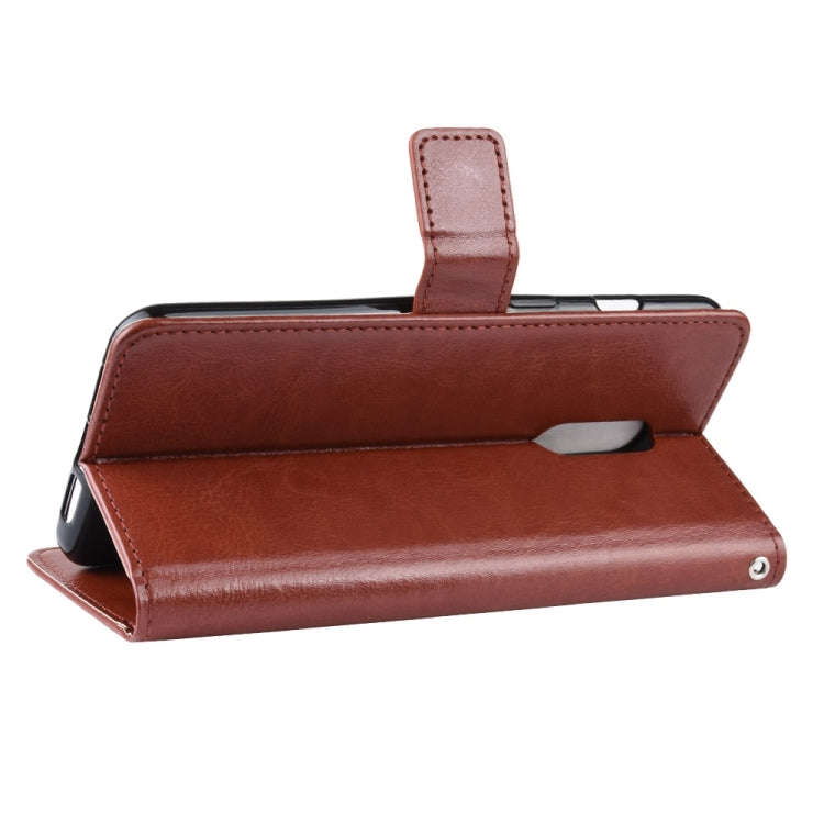 Retro Crazy Horse Texture Horizontal Flip Leather Case for OnePlus 7, with Holder & Card Slots & ...
