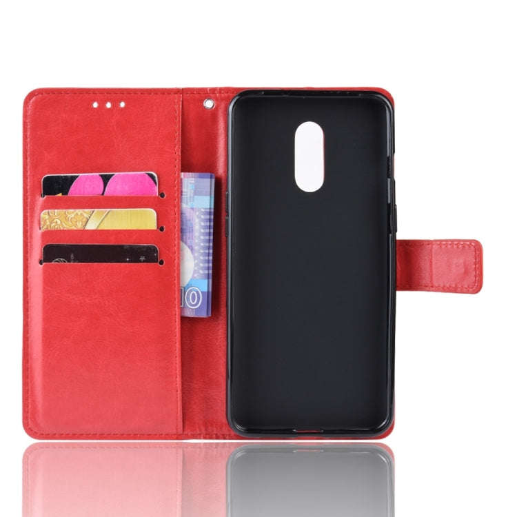 Retro Crazy Horse Texture Horizontal Flip Leather Case for OnePlus 7, with Holder & Card Slots & ...