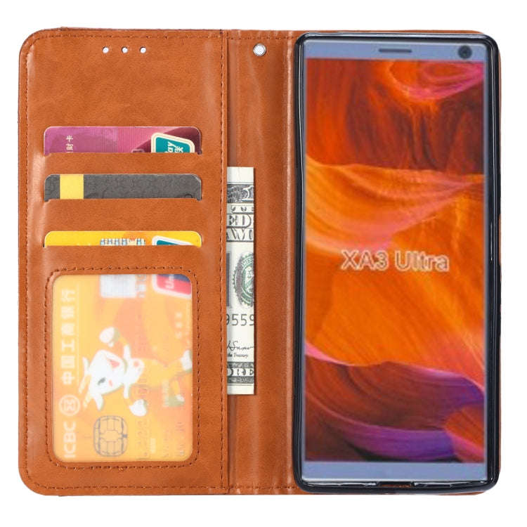 Knead Skin Texture Horizontal Flip Leather Case for Sony Xperia 10, with Photo Frame & Holder & C...