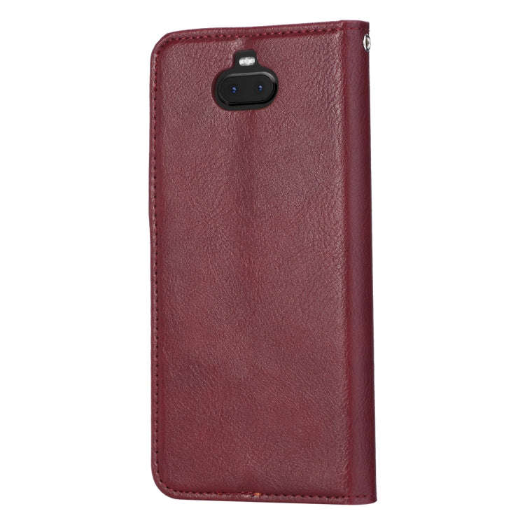 Knead Skin Texture Horizontal Flip Leather Case for Sony Xperia 10, with Photo Frame & Holder & C...