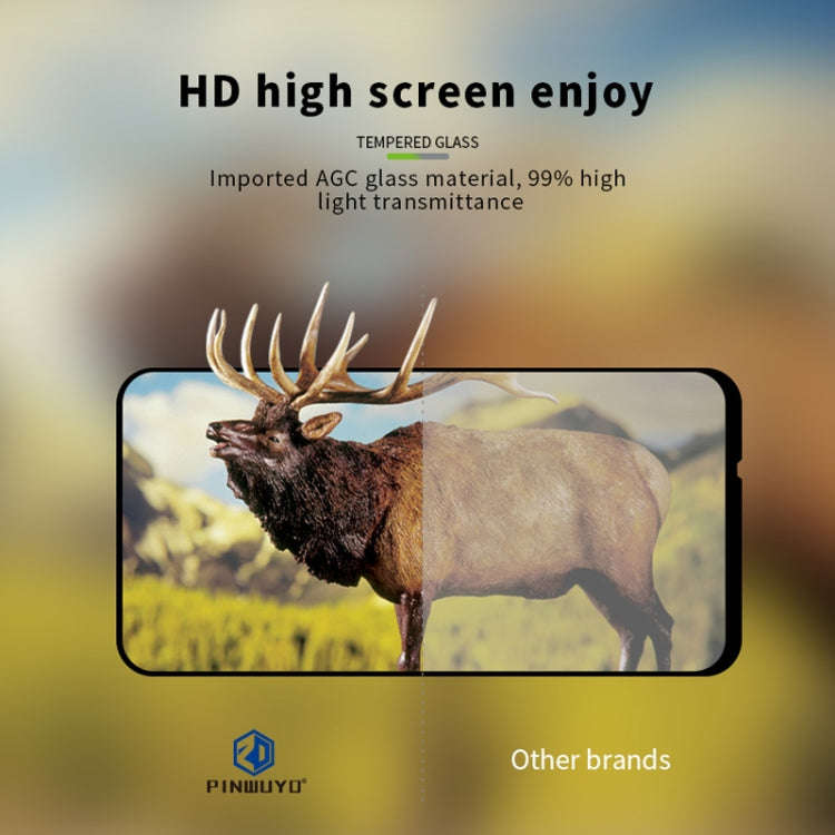 PINWUYOU 9H 2.5D Full Screen Tempered Glass Film for Huawei P Smart Z