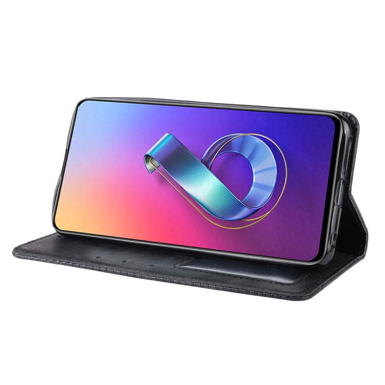 Magnetic Buckle Retro Crazy Horse Texture Horizontal Flip Leather Case for Asus Zenfone 6 ZS630KL...