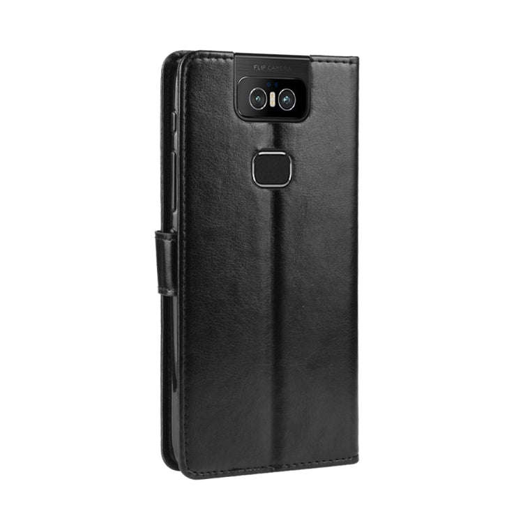 Retro Crazy Horse Texture Horizontal Flip Leather Case for Asus Zenfone 6 ZS630KL, with Holder & ...