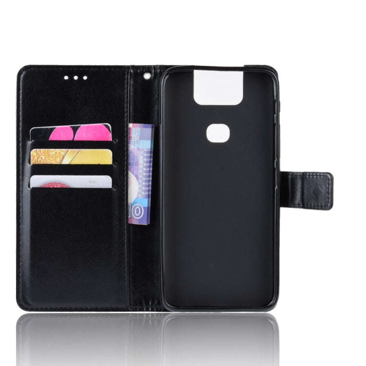 Retro Crazy Horse Texture Horizontal Flip Leather Case for Asus Zenfone 6 ZS630KL, with Holder & ...