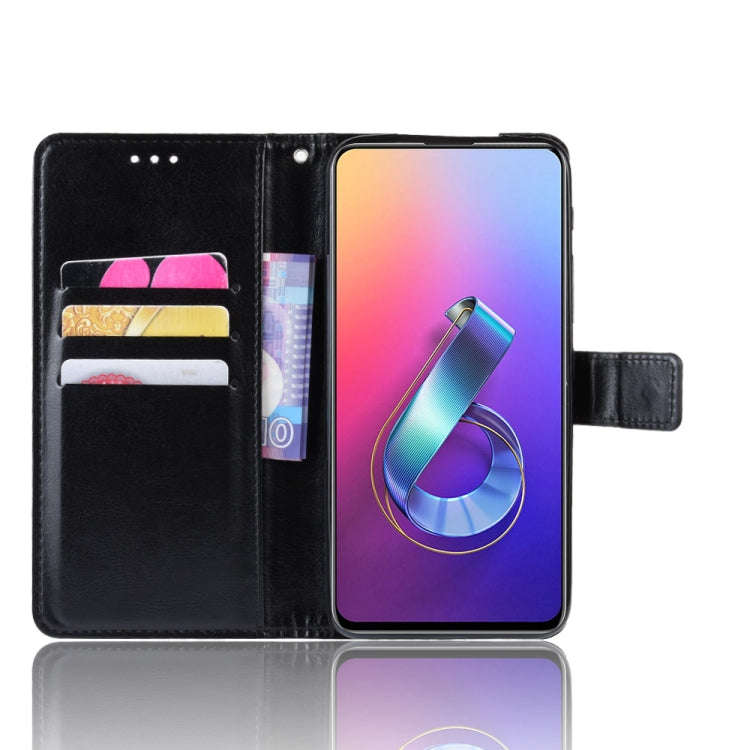 Retro Crazy Horse Texture Horizontal Flip Leather Case for Asus Zenfone 6 ZS630KL, with Holder & ...