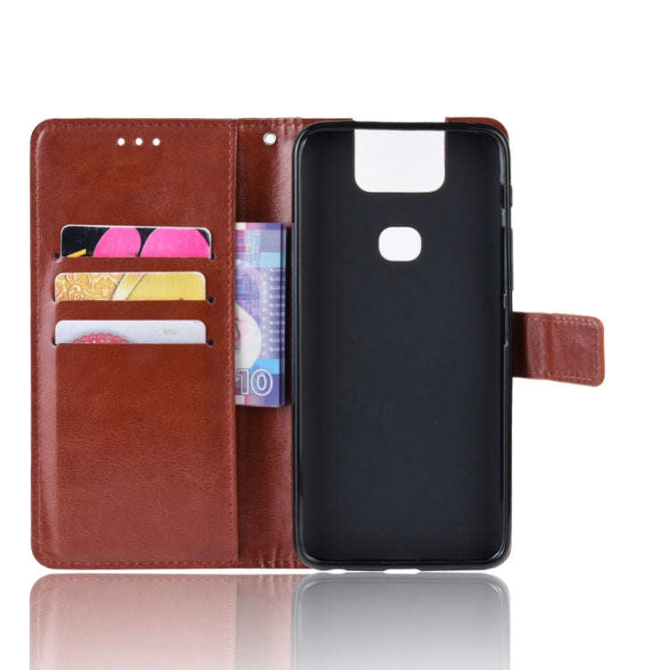 Retro Crazy Horse Texture Horizontal Flip Leather Case for Asus Zenfone 6 ZS630KL, with Holder & ...