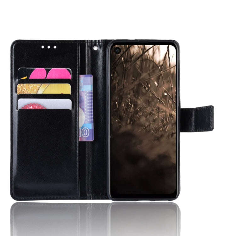 Retro Crazy Horse Texture Horizontal Flip Leather Case for Motorola MOTO One Vision, with Holder ...