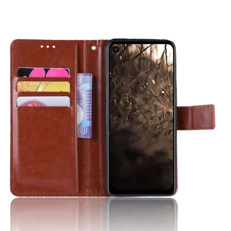 Retro Crazy Horse Texture Horizontal Flip Leather Case for Motorola MOTO One Vision, with Holder ...